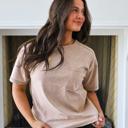 Medium Brown Riley Pocket Tee 