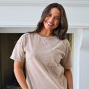 Medium Brown Riley Pocket Tee 