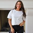 Large White Riley Pocket Tee 