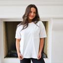 Large White Riley Pocket Tee 