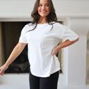 Large White Riley Pocket Tee 