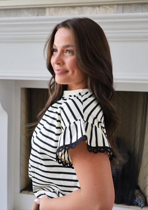 Lindsey Scalloped Top