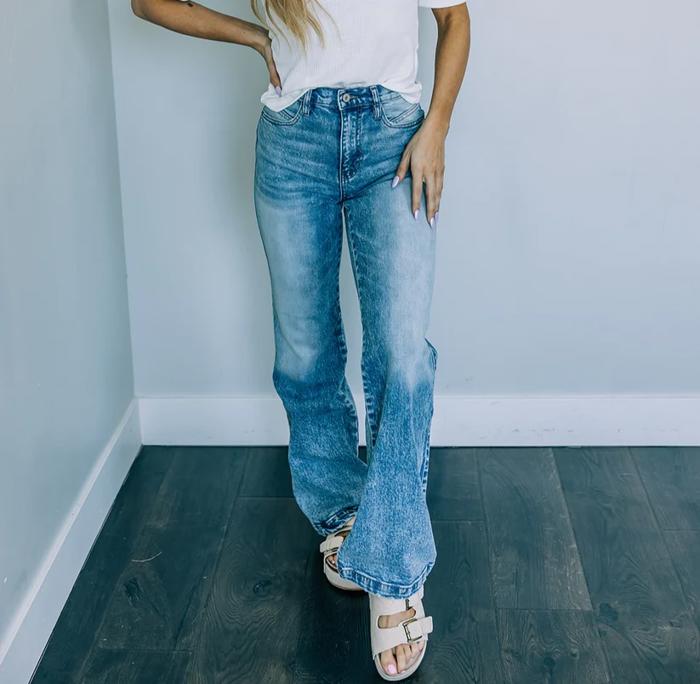 Kancan Wide-Leg Relaxed Denim