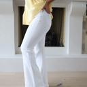 Size 7 Kancan White Flare Denim