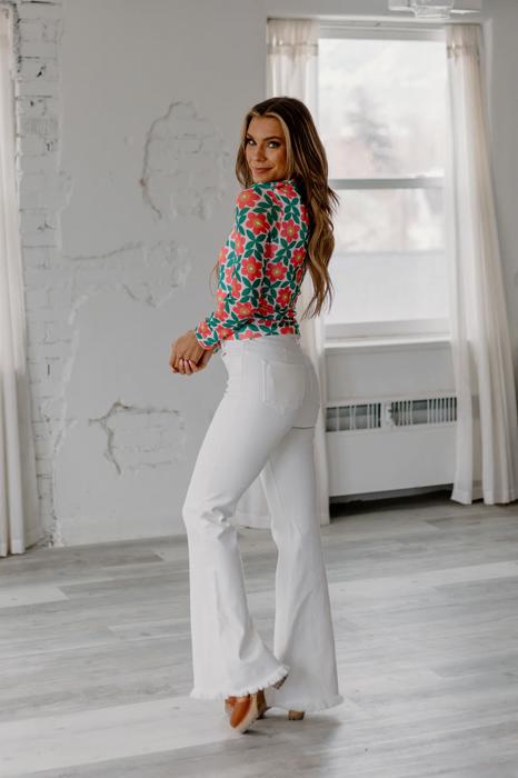 Kancan White Flare Denim