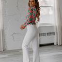 Size 15 Kancan White Flare Denim