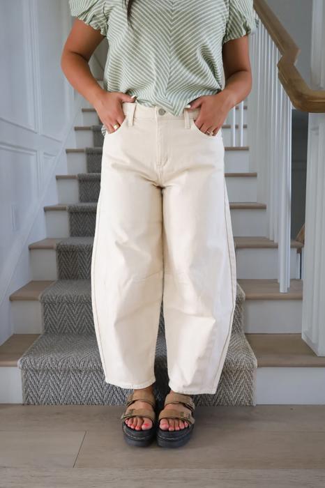 Kancan Tan Barrel Denim