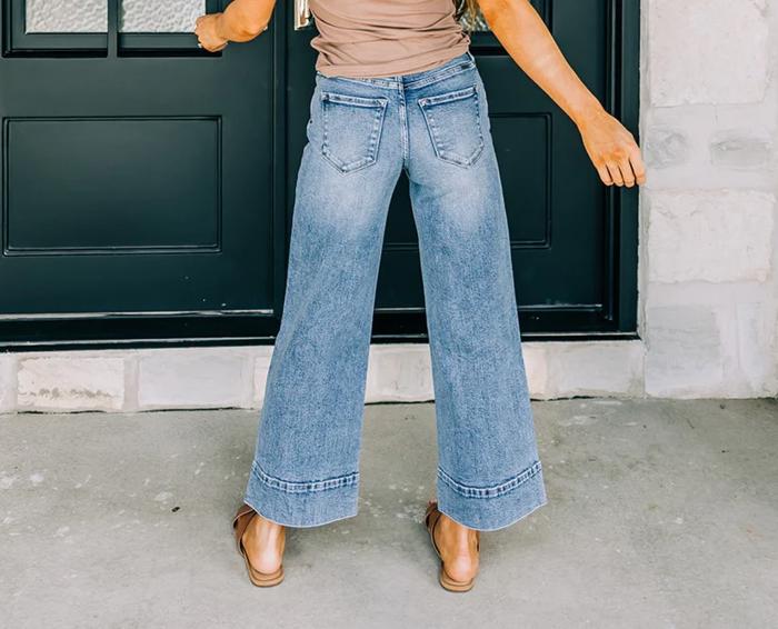 Kancan Crop Wide-Leg Denim