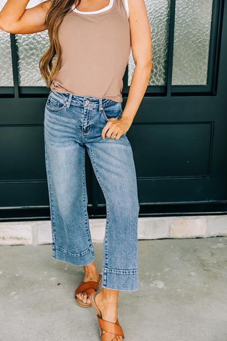 Kancan Crop Wide-Leg Denim