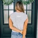 Medium Gray Selah Knit Top 