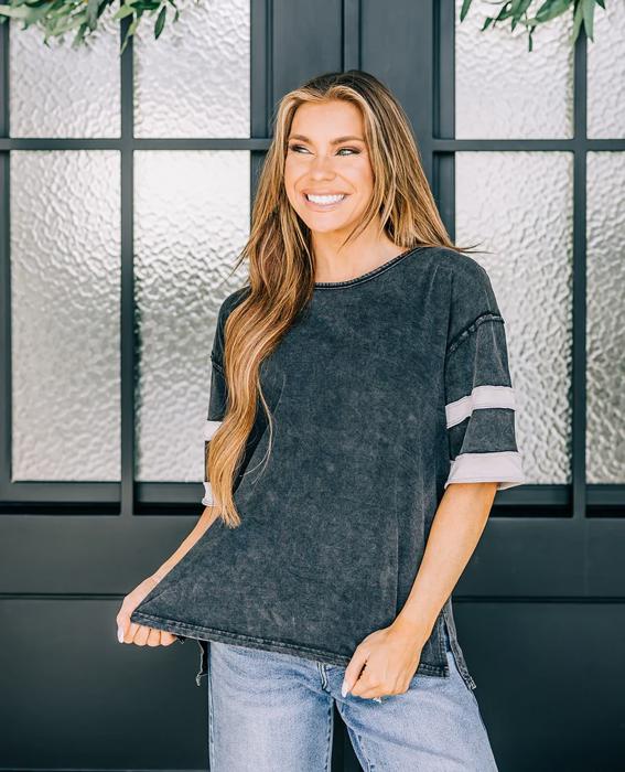 Kennedy Varsity Stripe Tee