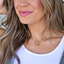 J Balloon Bubble Initial Necklace