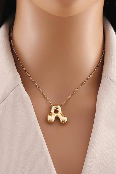 Balloon Bubble Initial Necklace