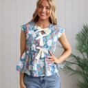 Medium Hannah Floral Tie Top