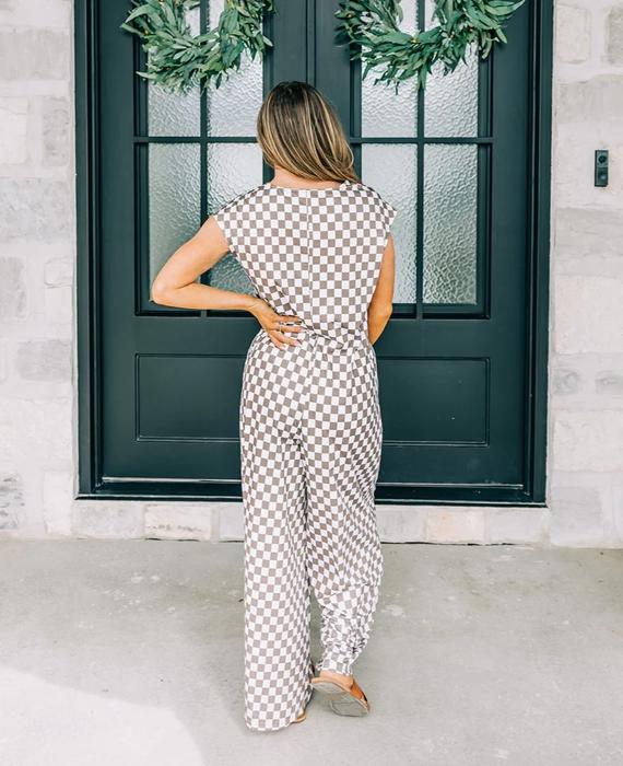 Taylor Checkered Romper