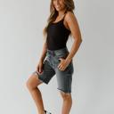 Size 3 Kancan Dark Gray Utility Bermuda Shorts