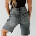 Size 5 Kancan Dark Gray Utility Bermuda Shorts