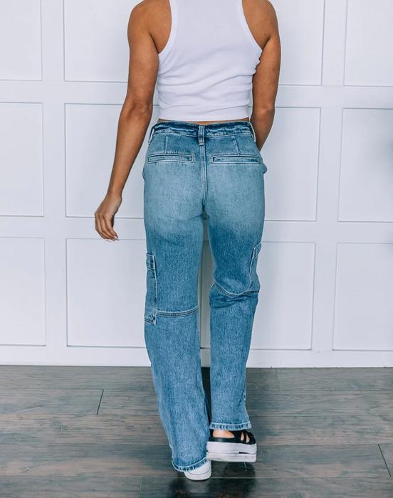 Kancan Denim Cargo Pants