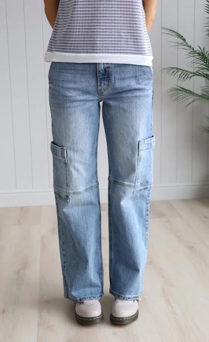 Kancan Denim Cargo Pants