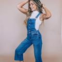 2X Judy Blue High-Waist Crop Overalls