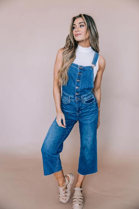 Judy Blue High-Waist Crop Overalls