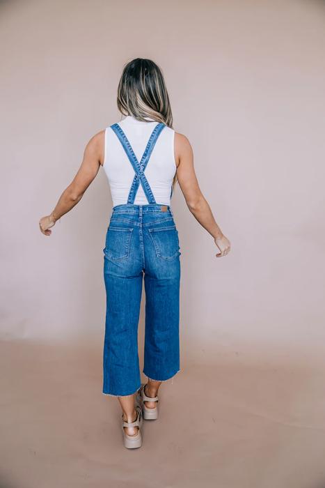 Judy Blue High-Waist Crop Overalls