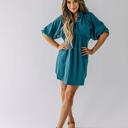 Blue Large Merritt Corduroy Dress