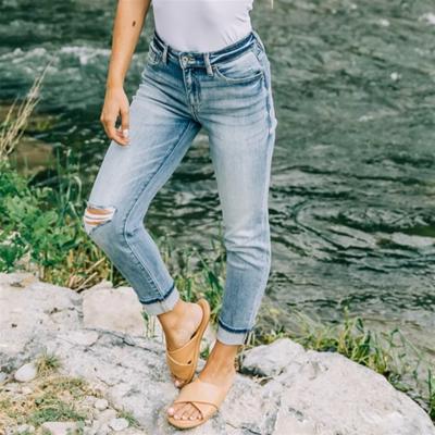Kancan Cuffed Straight Leg 