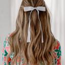 Cream Bow Clip  