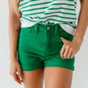  Judy Blue Tummy Control Green Shorts
