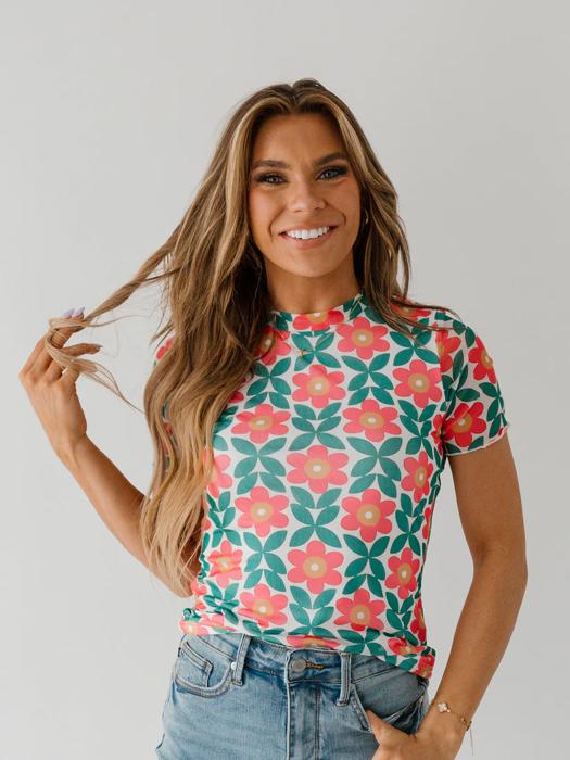 Brooke Retro Floral Top
