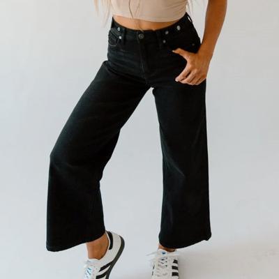 Kancan Black Crop Denim