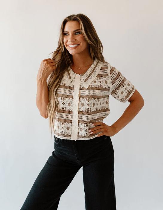 Faye Flower Sweater