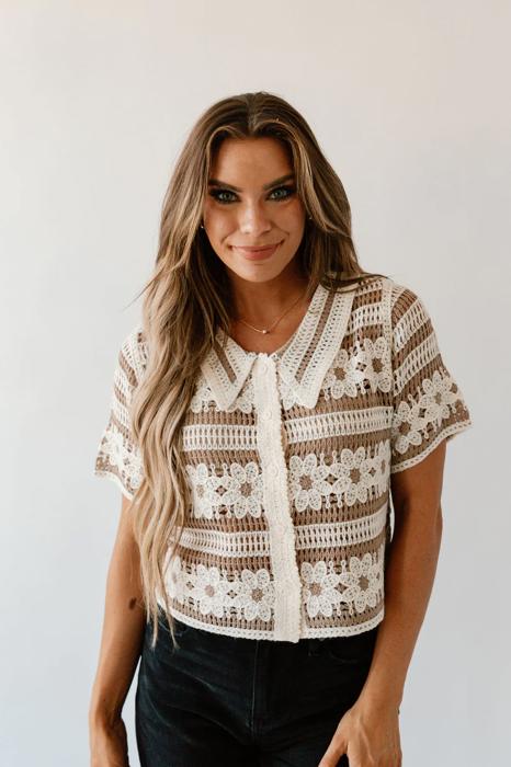 Faye Flower Sweater