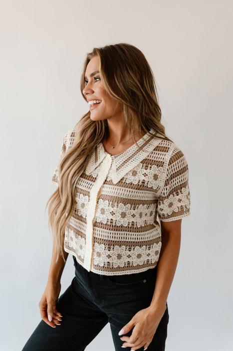 Faye Flower Sweater