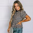  Brielle Leopard Tie Top