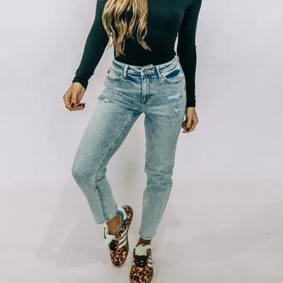 Kancan Straight Leg Mom Jeans