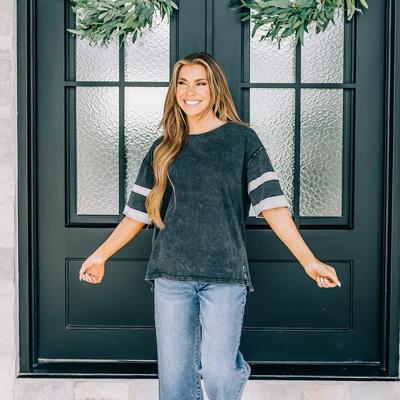 Kennedy Varsity Stripe Tee