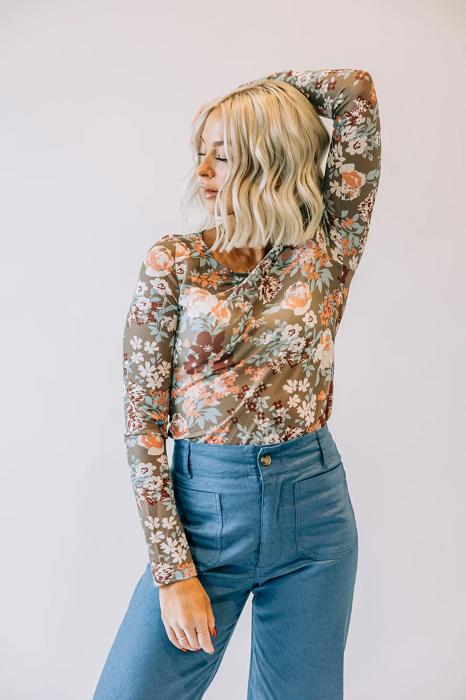 Cody Sheer Floral Top 