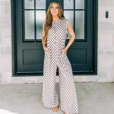 Taylor Checkered Romper