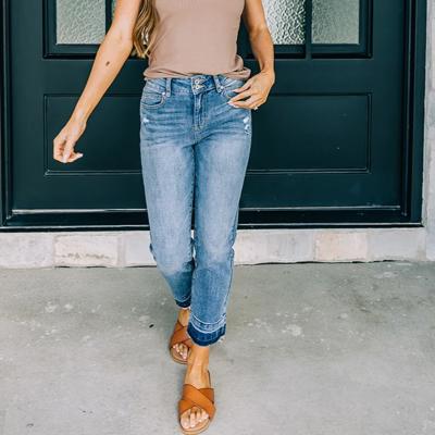 Kancan High-Rise Slim Straight Jeans