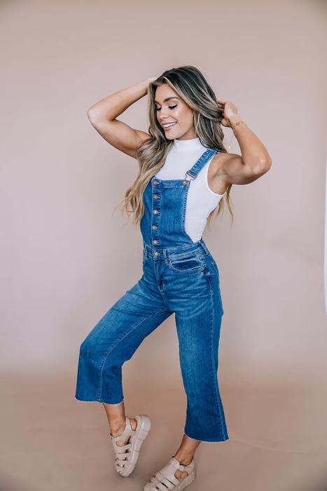 Judy Blue High-Waist Crop Overalls