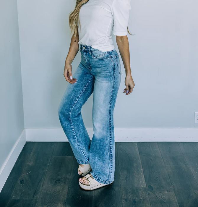 Kancan Wide-Leg Relaxed Denim