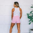  Pink Checkered Workout Shorts