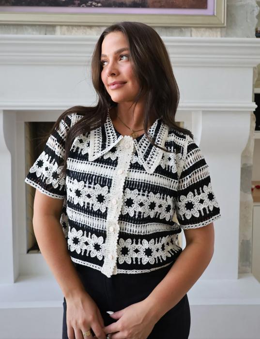 Faye Flower Sweater