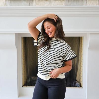 Lindsey Scalloped Top