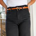  Vegan Leather Bow Belt
