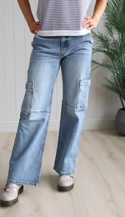 Kancan Denim Cargo Pants