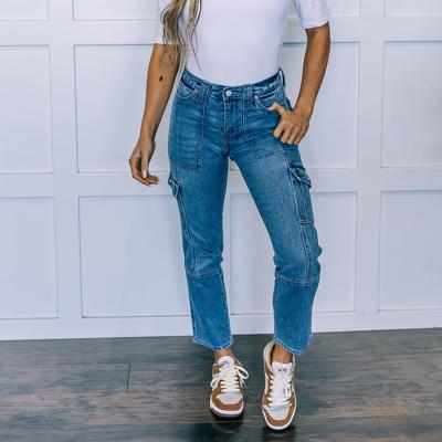 Kancan Straight Leg Cargo Jeans