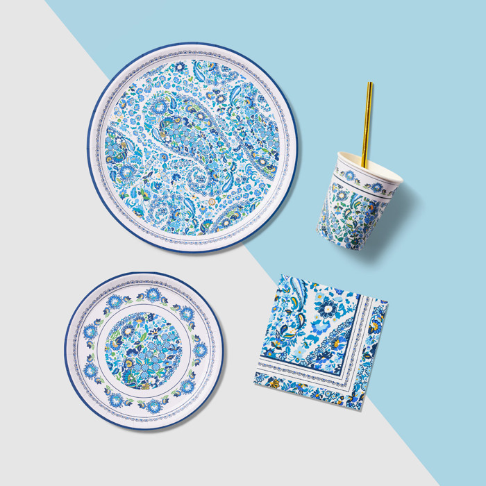 Vera Bradley + Coterie Dreamer Paisley Tableware Set